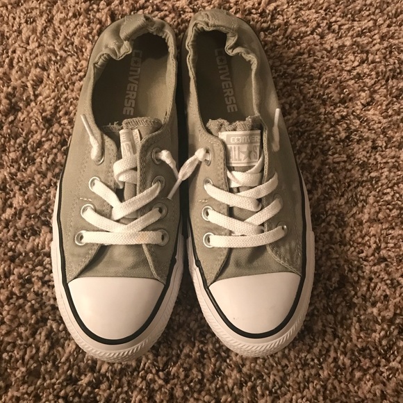 sage green converse